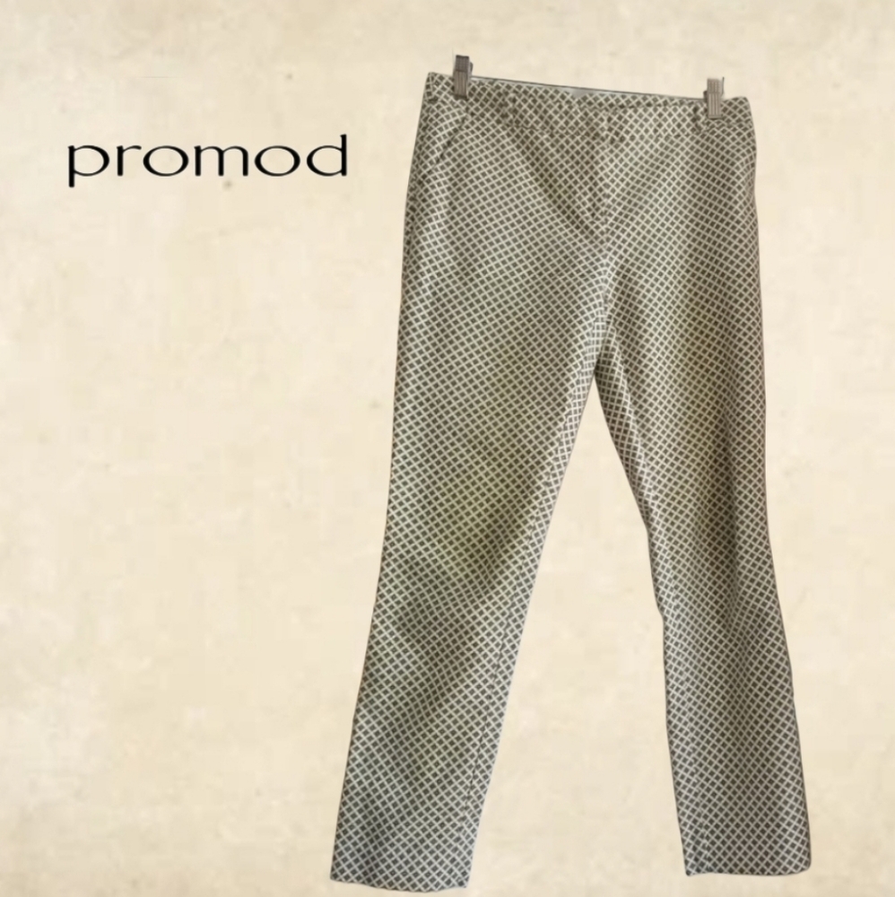 Promod Print Cigarette Trousers